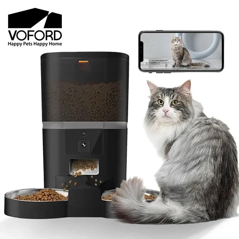 4L Automatic Pet Feeder with Camera &amp; App