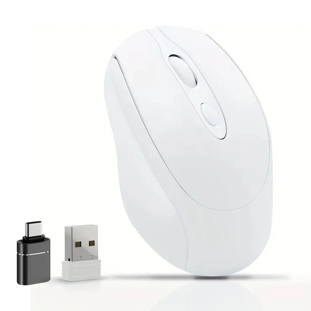 Rechargeable Wireless Computer Mouse 2.4G Bluetooth-Compatible Wireless Mouse USB Silent Gamer Mice For PC Laptop Macbook Tablet