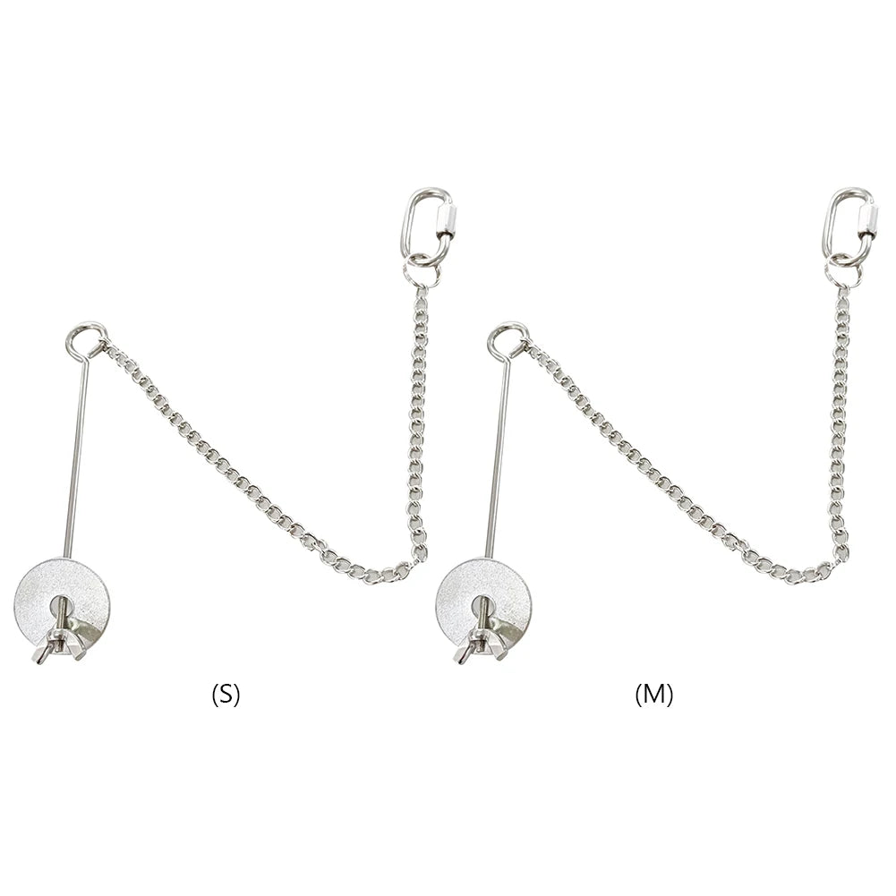 Pet Parrot Stainless Steel Feeder Fruit Corn Fork Toys Chicken Vegetables Holder Hanging Feeding Stick Feeder Pet Accessories