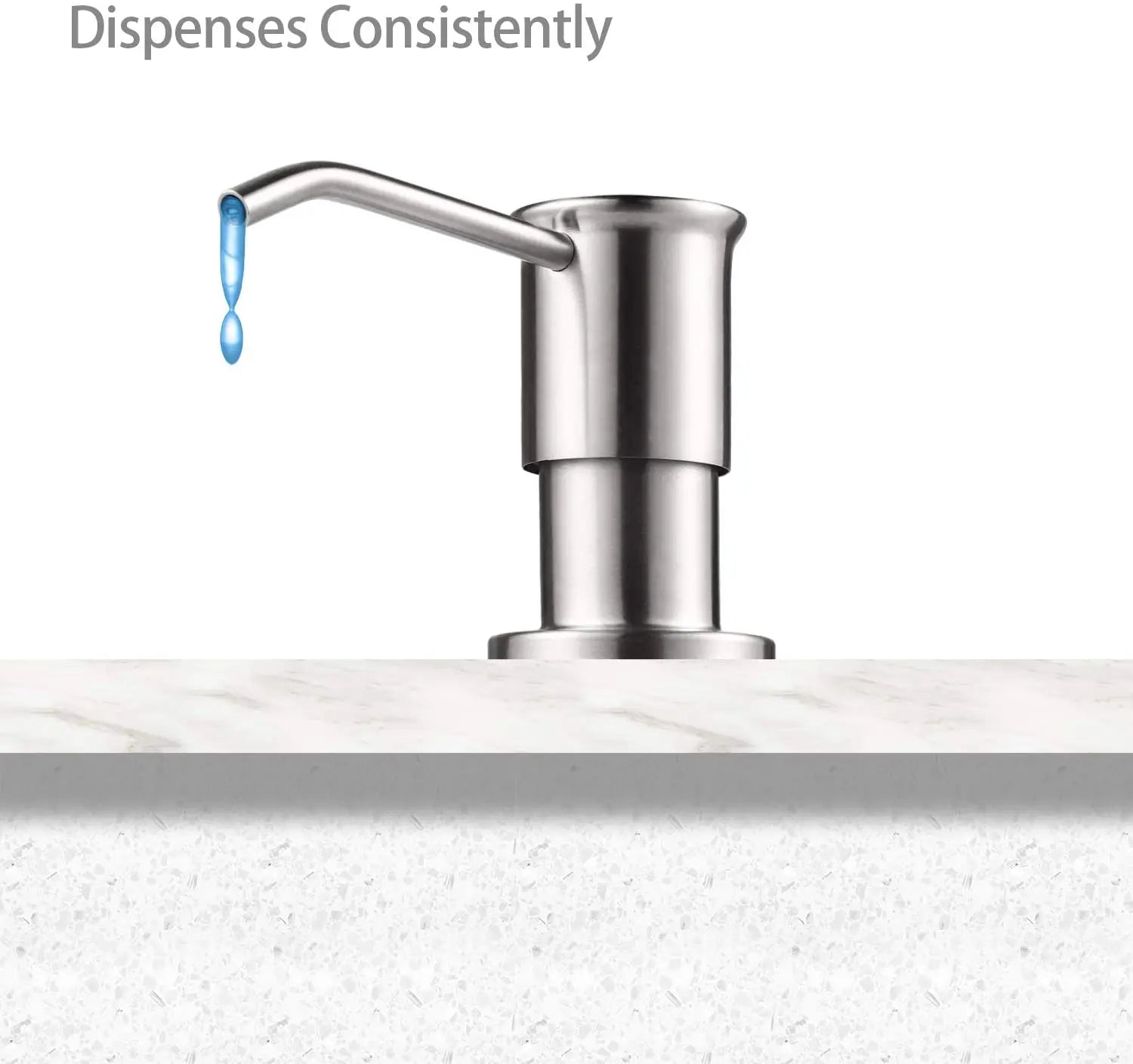 500ml Stainless Steel Under Sink Soap Dispenser for Kitchen