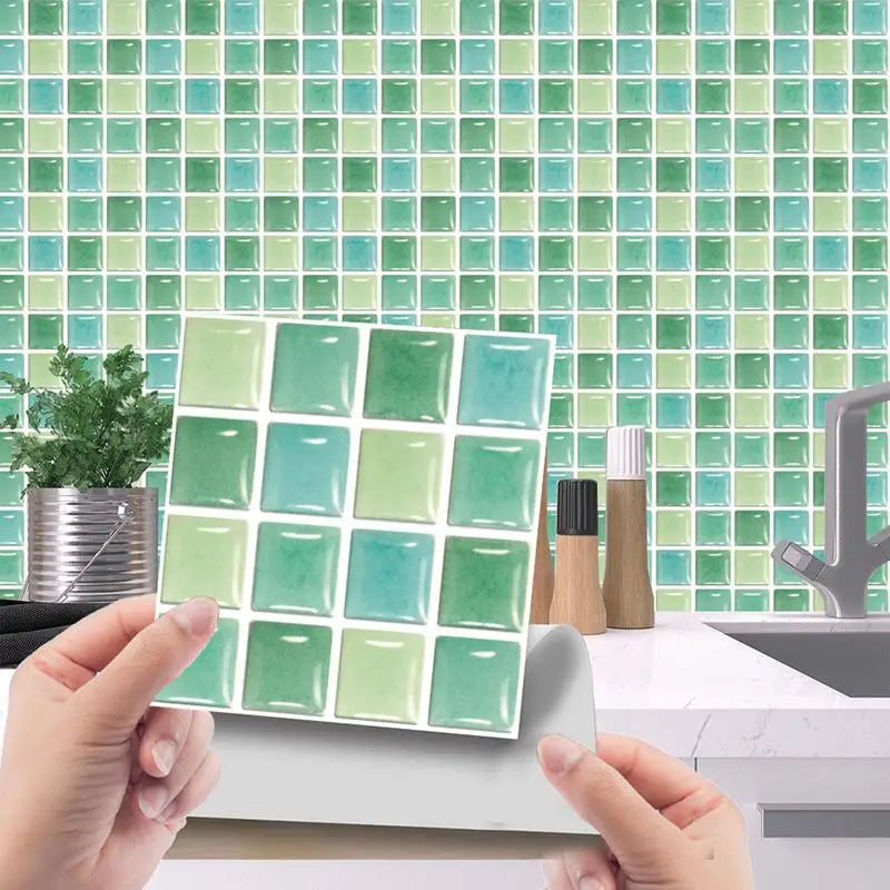 Crystal Tile Sticker 3D Wall Sticker Self-adhesive Supplies DIY Waterproof Items Classic Home Decor Small Practical Paster