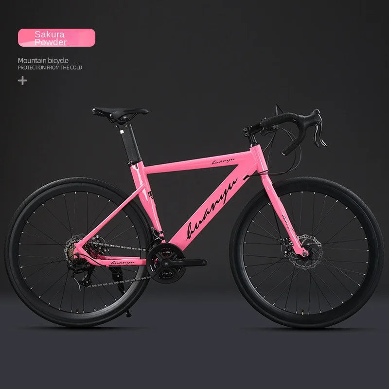 700C*40MM road bicycle hand-changing 24 speed Road Racing Bike disc brake gravel bicicleta Wind Shock Absorber Bikes male adult - Daisan Mart