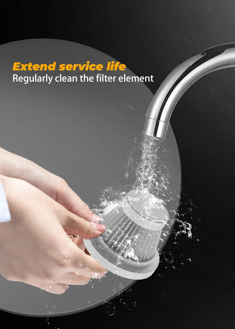 ABS Car Vacuum Cleaner Portable Powerful Wireless Vacuum Cleaner Home Carpet Cleaner Home Appliance Mini Cleaning Machine - Daisan Mart