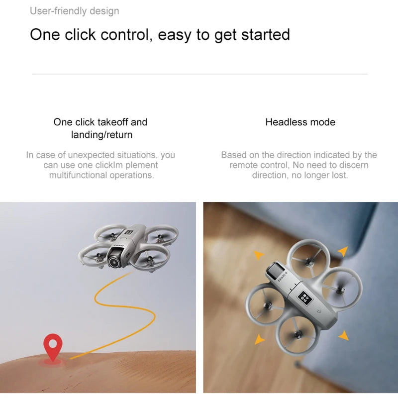 FlyCam Xiaomi D16 8K - Mini Drone Avoiding Obstacles