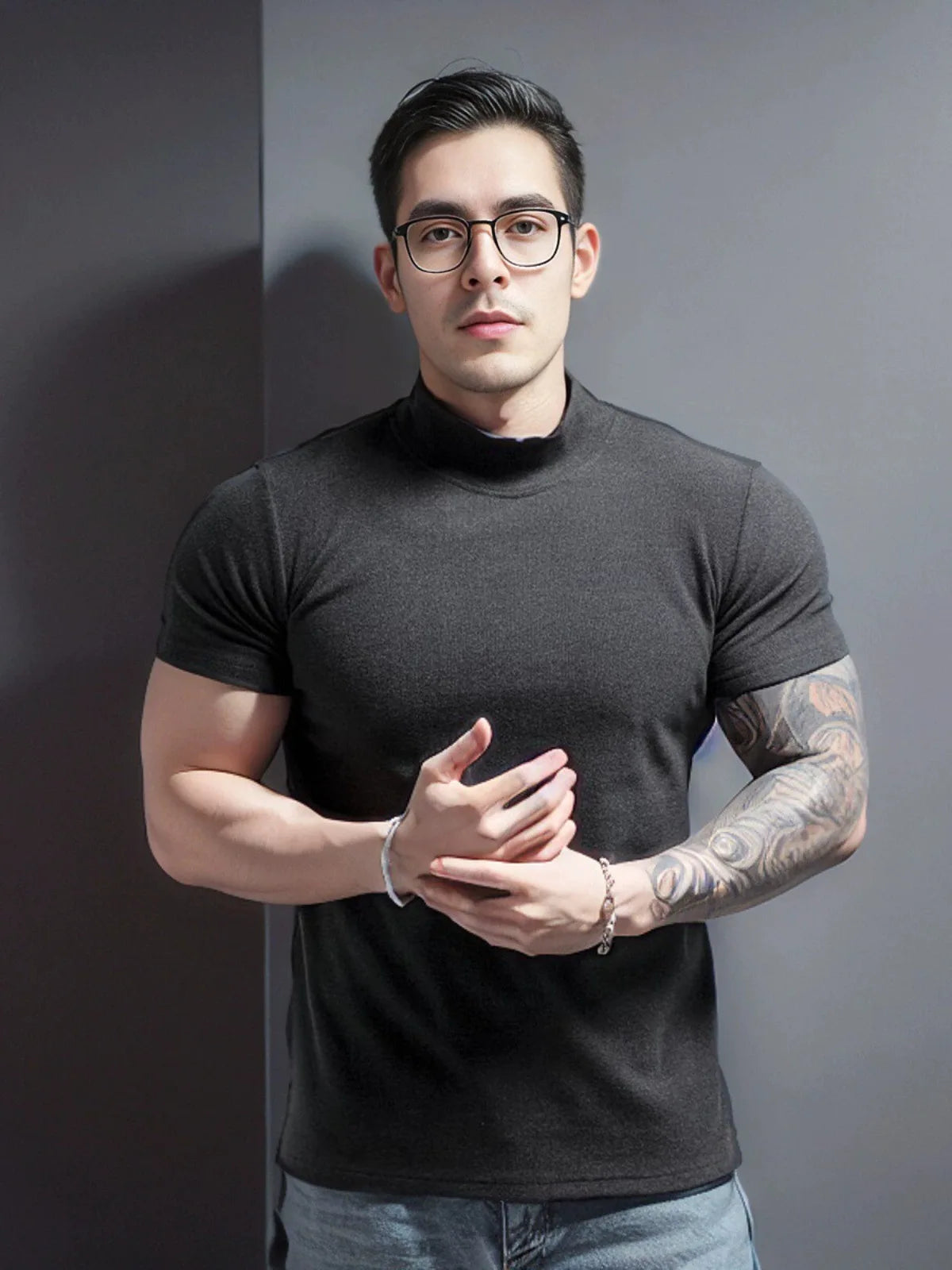 Men's Summer Quick Dry Body Gym Fit Sports T-Shirt