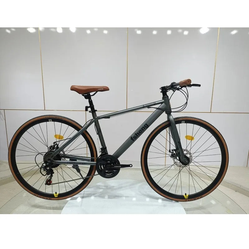 OVOZI Road Bicycle Flat Handlebar Road Race Road Bike Adult Male Urban Cycling Ultralight BIKE - Daisan Mart