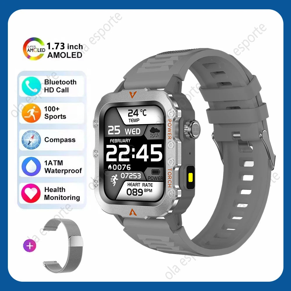 Đồng Hồ Nam Thông Minh 1.73 AMOLED Gọi Bluetooth