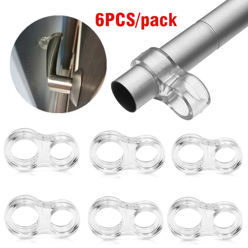door knob wall shield Clear Soft Rubber Door Stopper door handle bumper Mute Stickers Wall Protector Muffler Pad Protective Plug