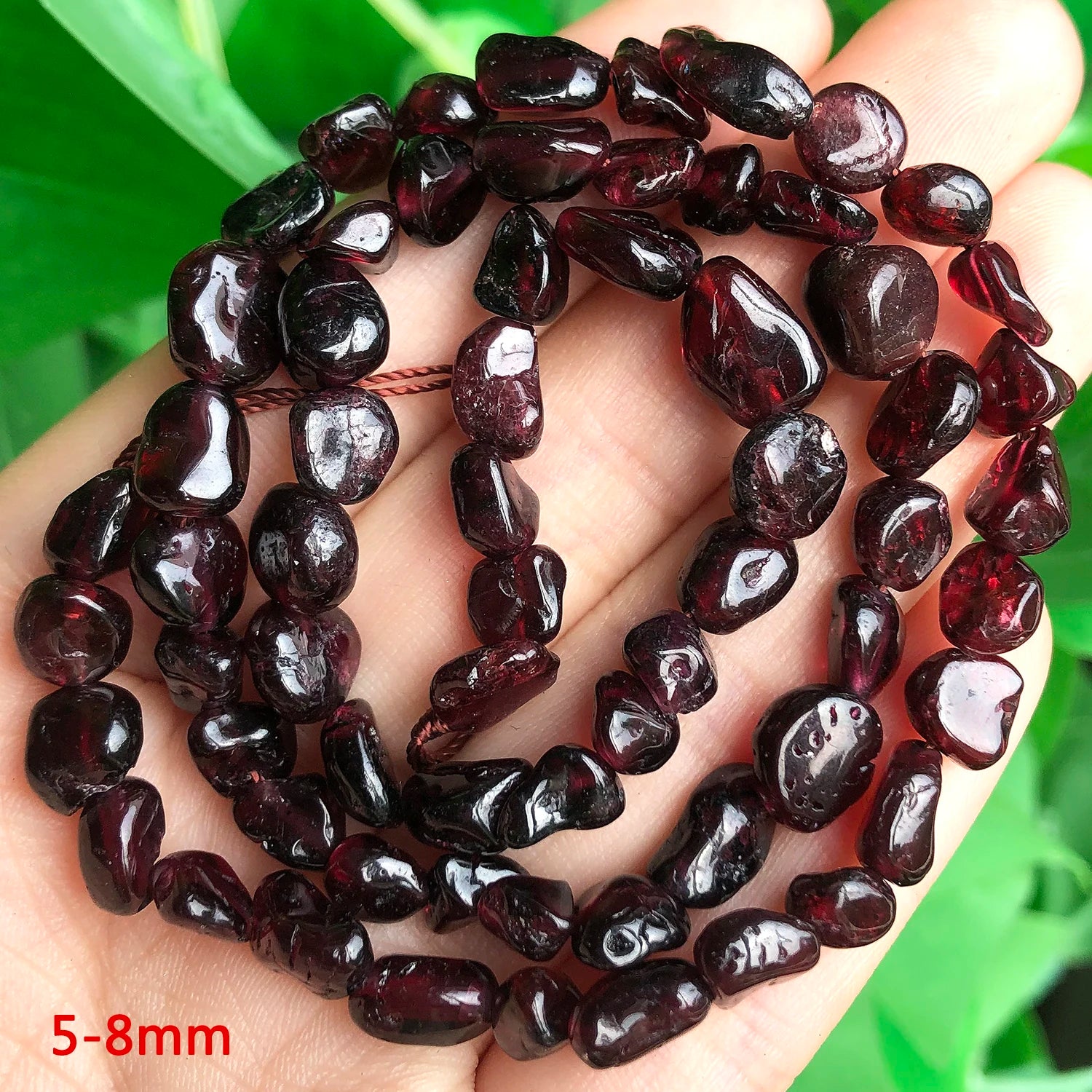 Faceted Natural Garnet Beads For DIY Jewelry