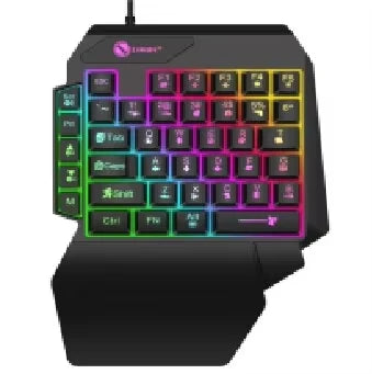 35 Key One-Handed Gaming Keyboard with LED Lights