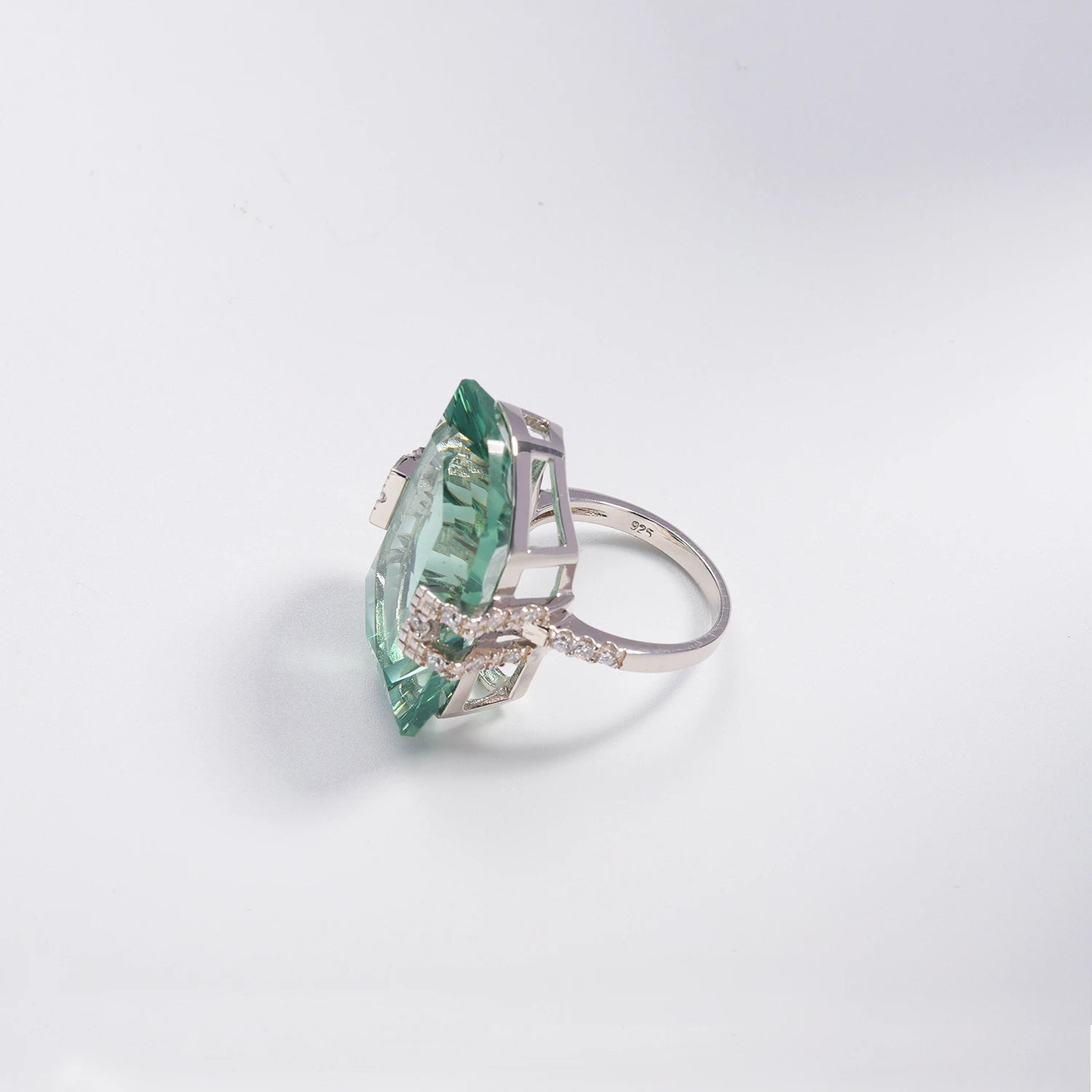 GEM'S BEAUTY Elegant 925 Silver Jewelry Set for Women