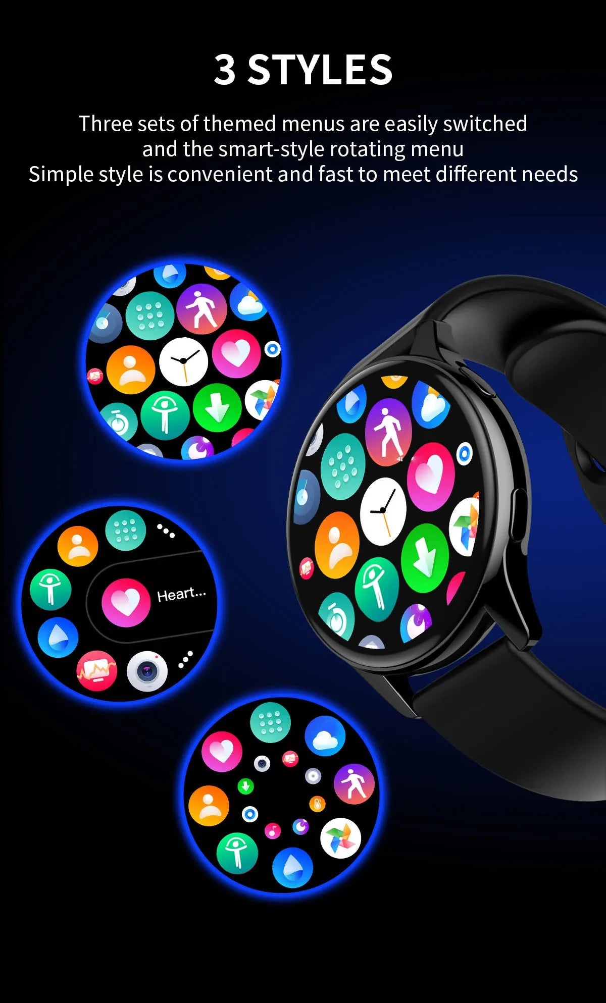 Đồng Hồ Thông Minh 2025 Màn Hình Tròn AMOLED Bluetooth - Daisan Mart