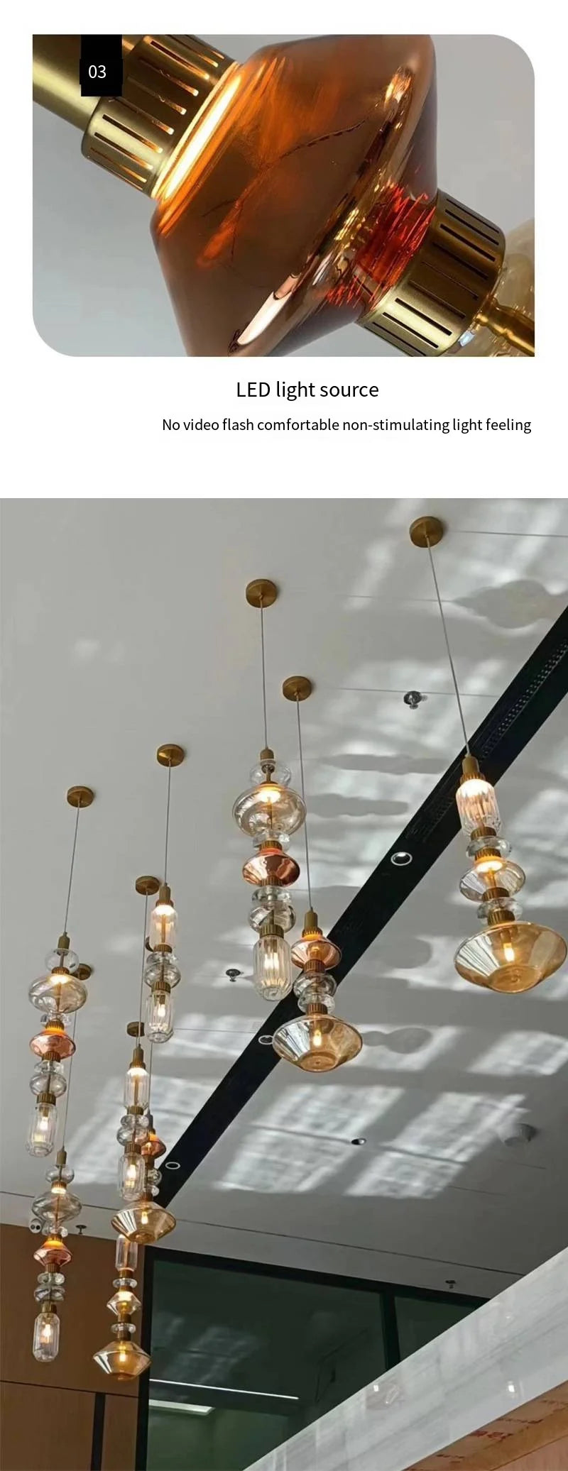 Đèn Thả LED Bắc Âu Trang Trí Quán Bar, Phòng Ngủ - Daisan Mart