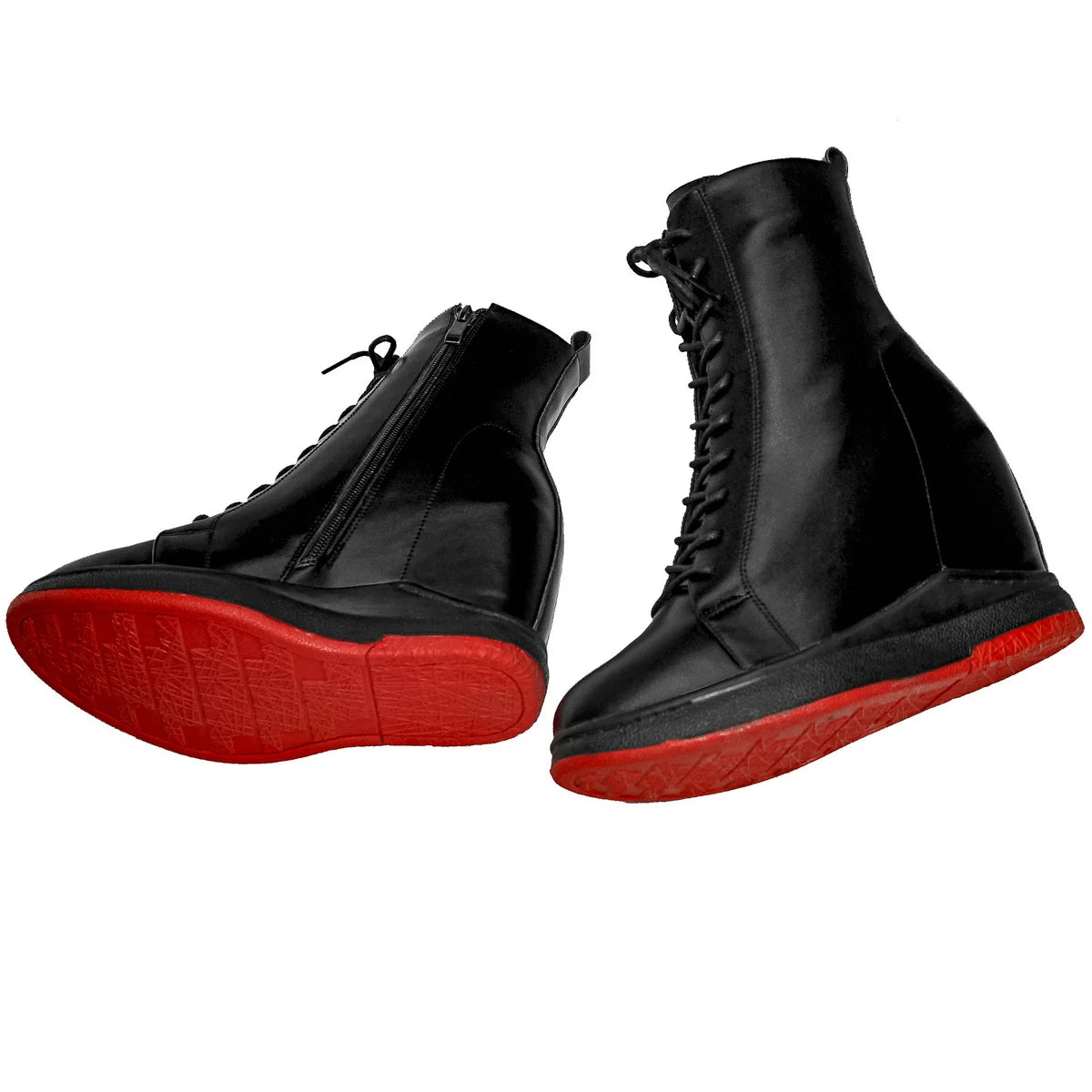 Giày Bốt Nữ Da Thật Cao Gót Đế Xuồng Mùa Đông