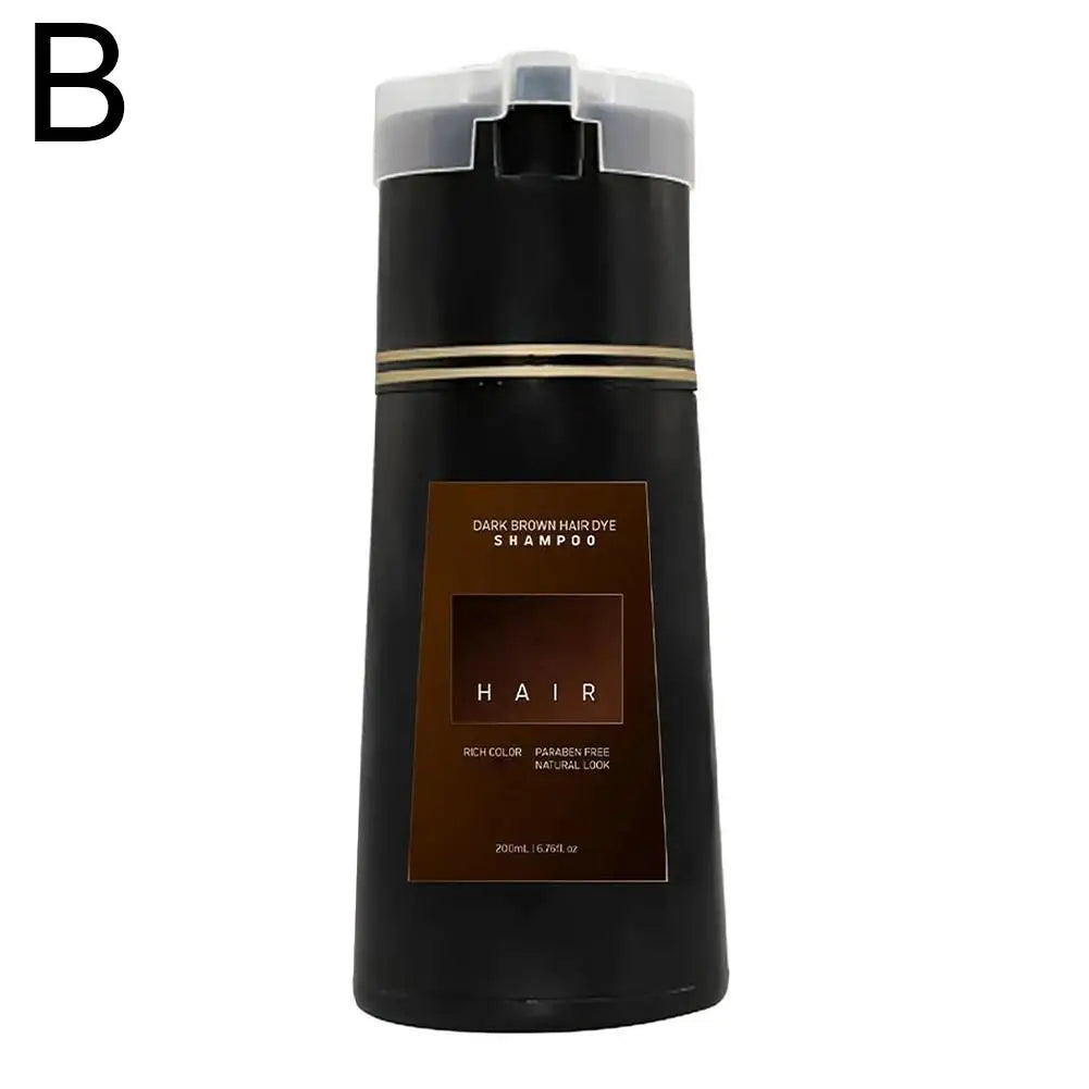 Dầu Gội Nhuộm Tóc 200ML Che Phủ Bạc Đa Màu