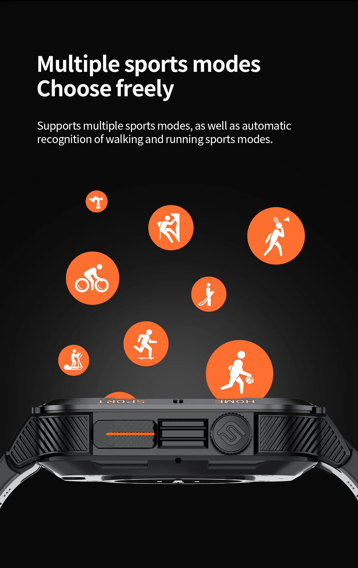 Đồng Hồ Thông Minh LIGE 2.01 Gọi Bluetooth Thể Thao