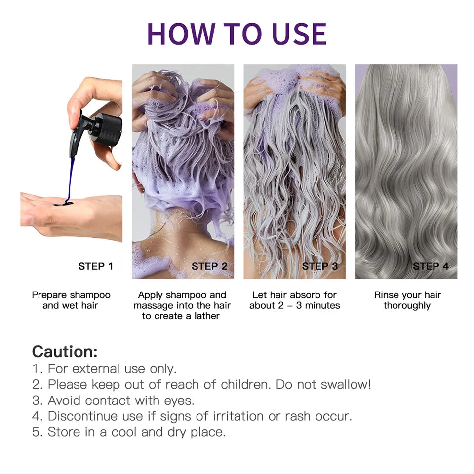 Purple Lock: Nourishing Blonde Hair, Flexible Gold and Silver Removal
