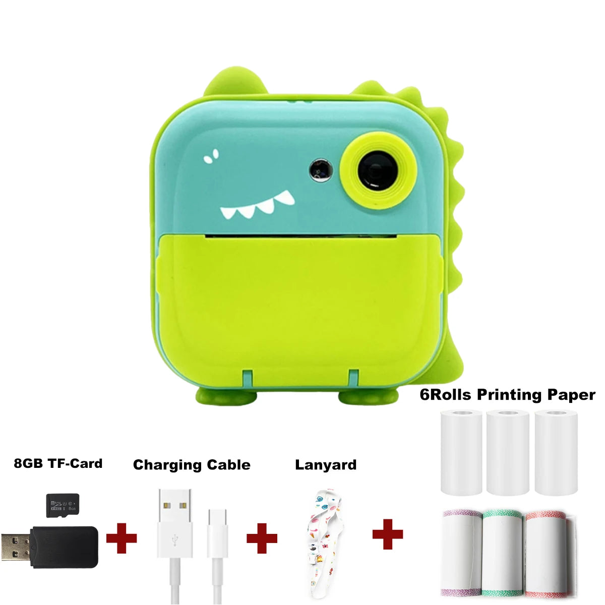 Fast Printing Camera for Kids - Inkless Sticker Photo Printing