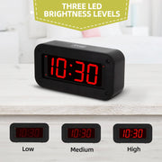 Đồng hồ báo thức mini đa năng, pin & cáp, sáng tùy chỉnh