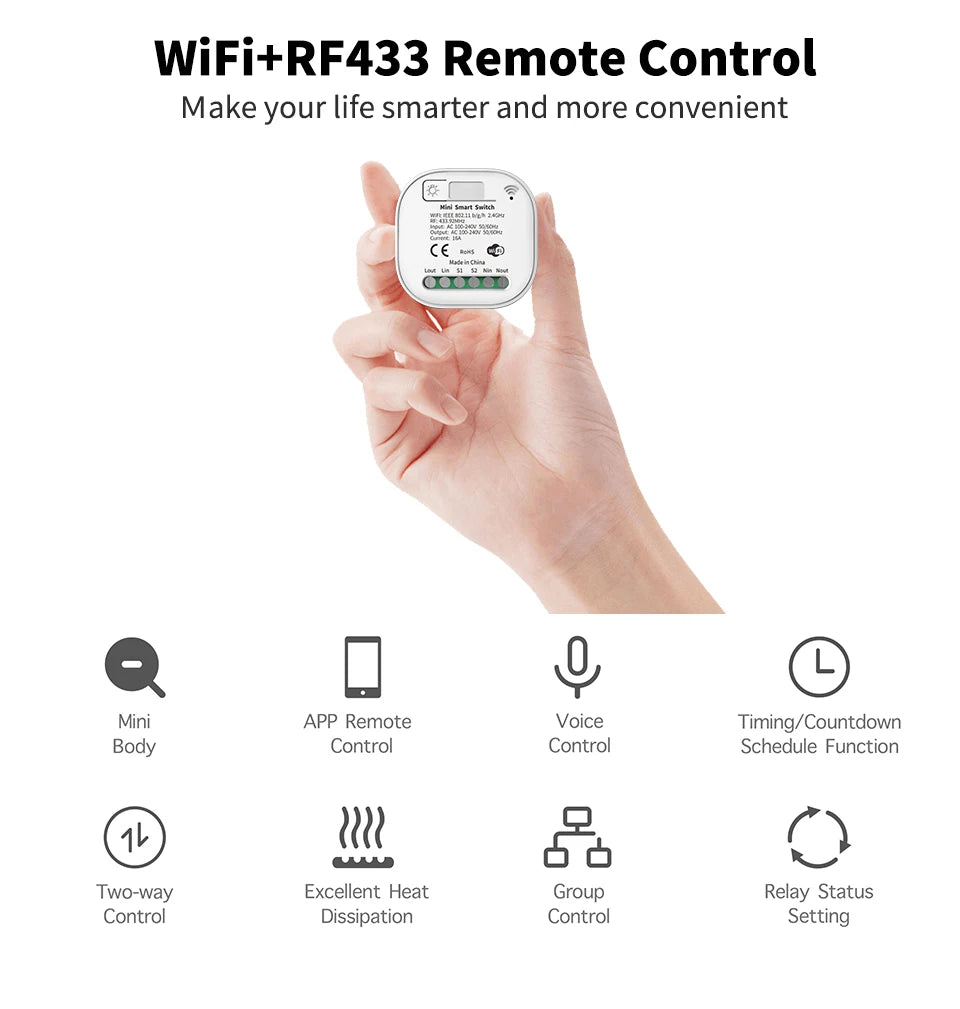 Sixwgh WIFI Smart Switch - Voice Control