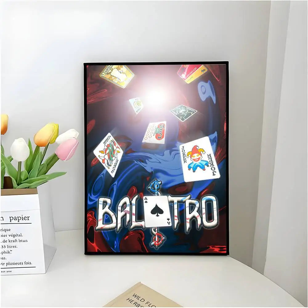 B-Balatro Poster Self-adhesive Art Waterproof Paper Sticker Coffee House Bar Room Wall Decor