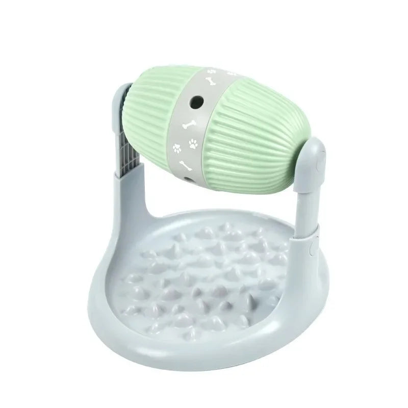 Pet Feeder Fun Dog Toy Drum Leakage Ball Cat Slow Food Bowl Healthy Diet Adjustable Height Durable Multifunctional Pet Supplies