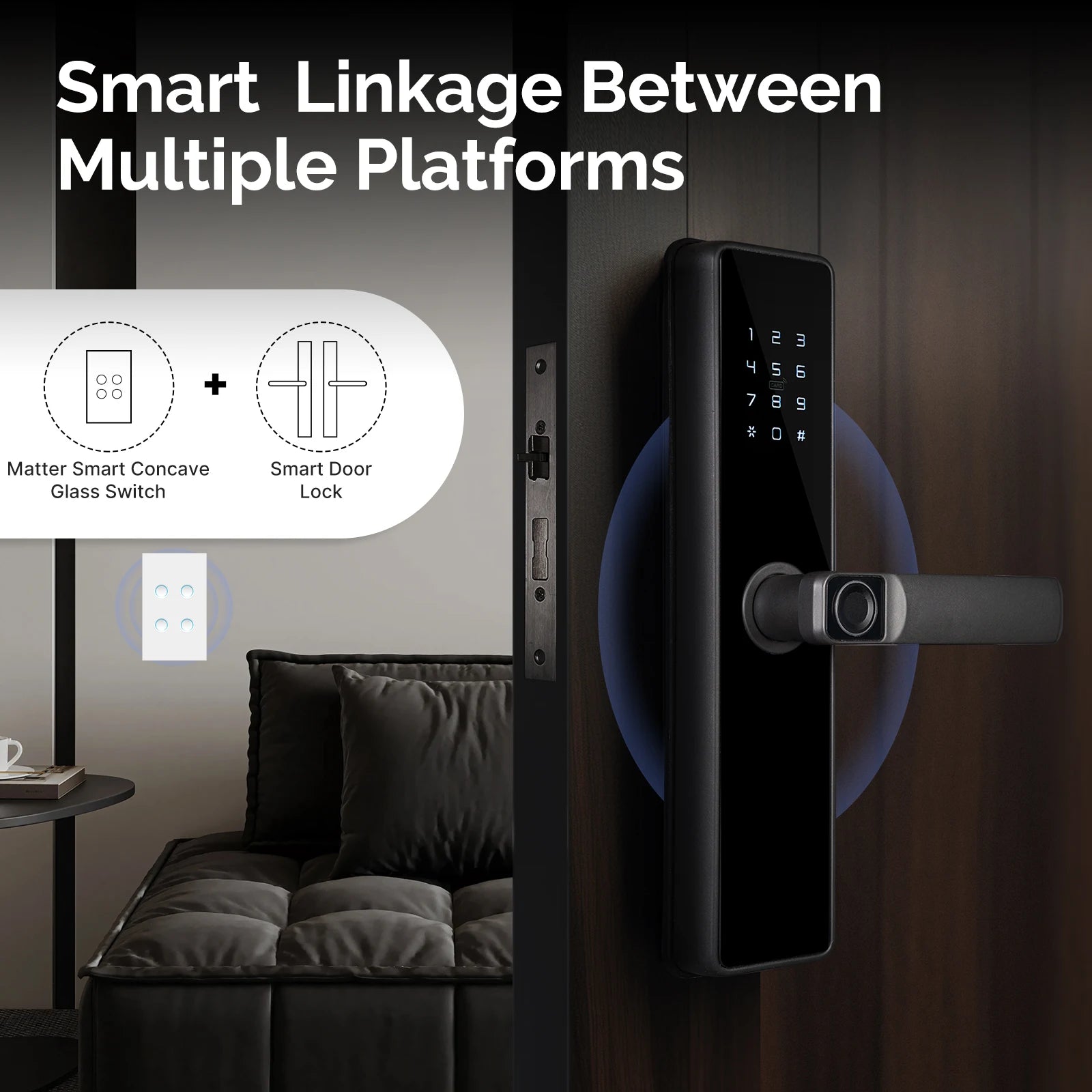 MOES Tuya Smart Switch Voice Control Mirror 