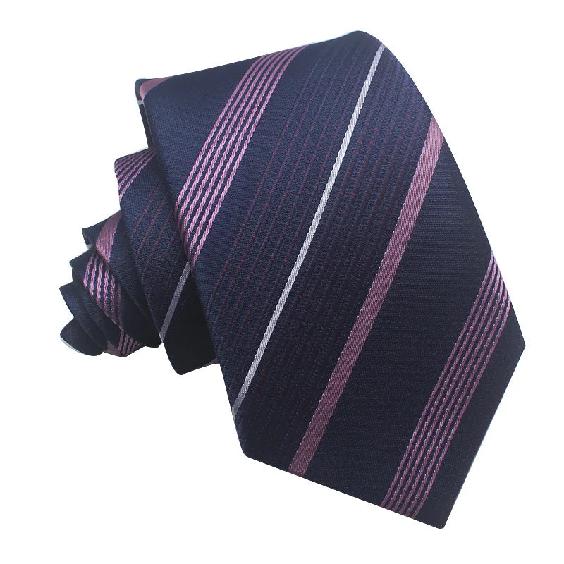 Cà vạt lụa sọc xanh dương nam - Thiết kế mới nhất