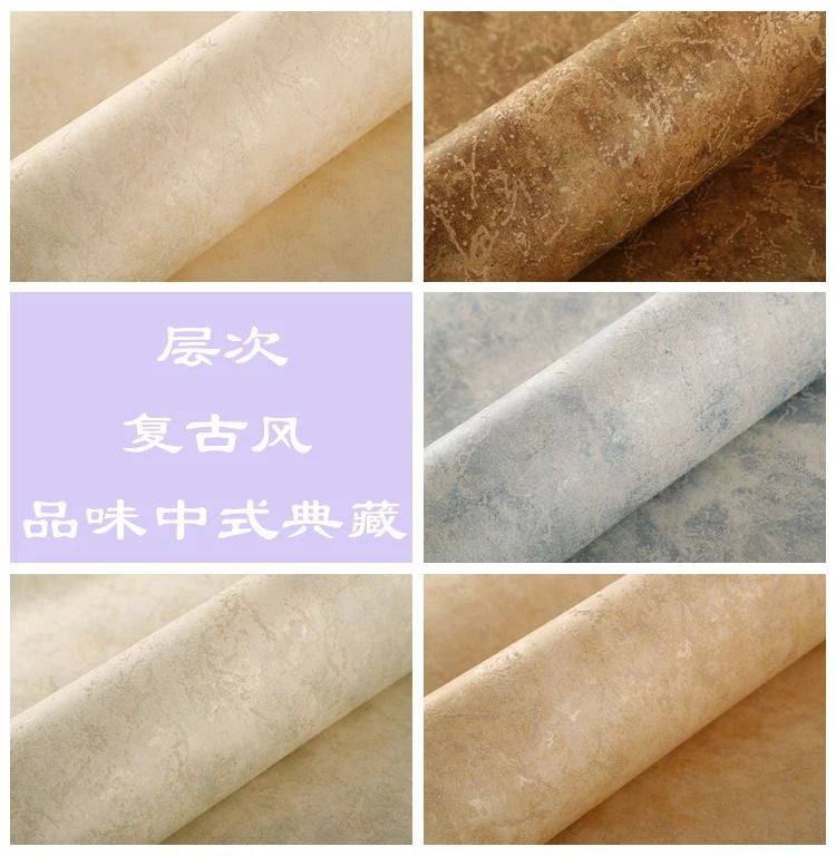 Bronzing Non-Woven Fabric Cement Wallpaper