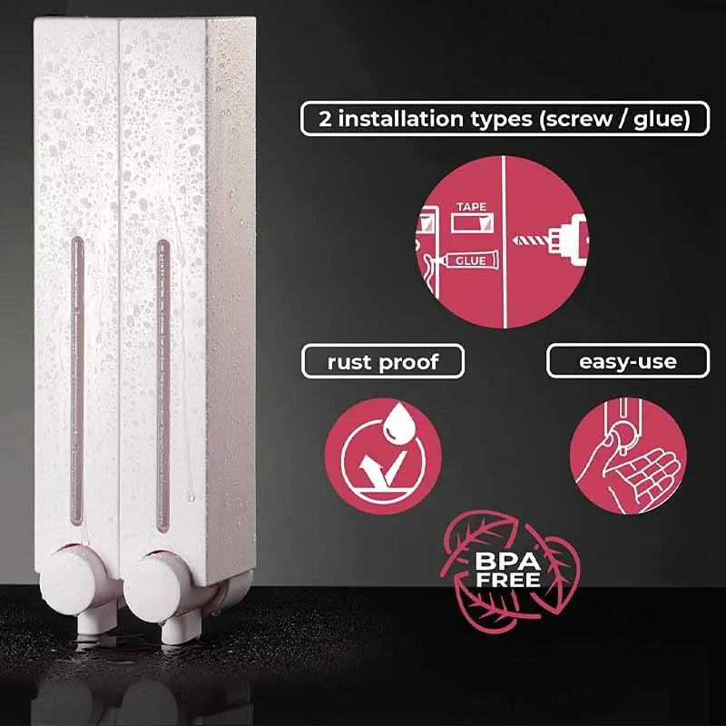 420ML Wall Mounted Soap Dispenser For Bathroom, Kitchen