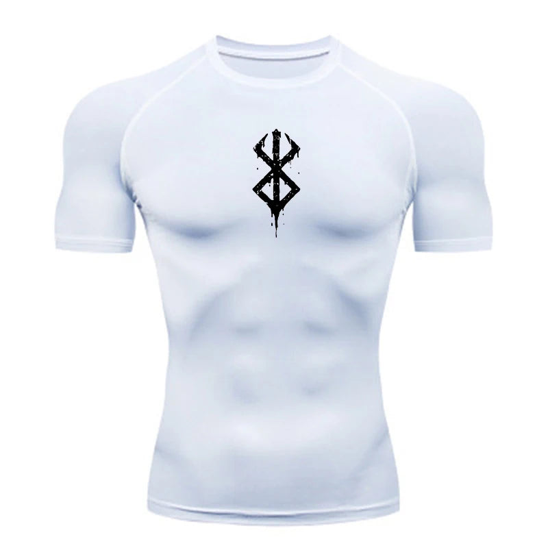 Men's Quick Dry Bodycon Sports Shirt for Summer Gym