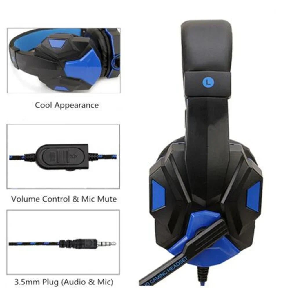 Tai nghe gaming 3.5mm có mic, bass mạnh, đa thiết bị - Daisan Mart