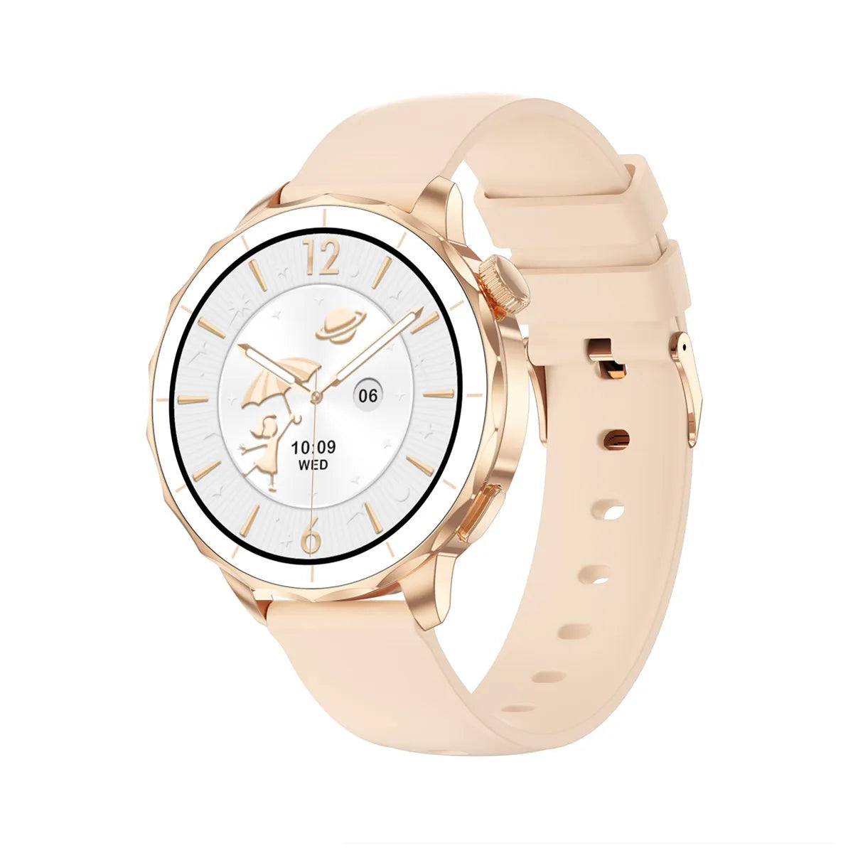 Smart Watch Women Hebrew 4GB/ROM Memory Bluetooth Network Sharing Whatsapp Messgae Reply Map Navigation Amoled Screen Smartwatch