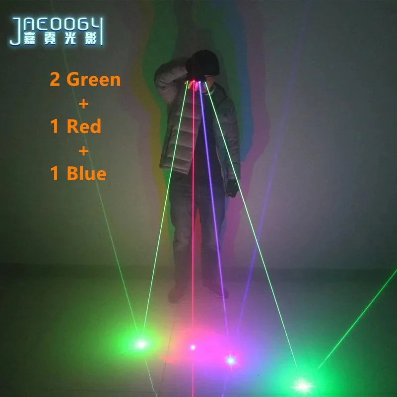 DJ Laser Gloves RGB 2in1 LED Stage Party Lights