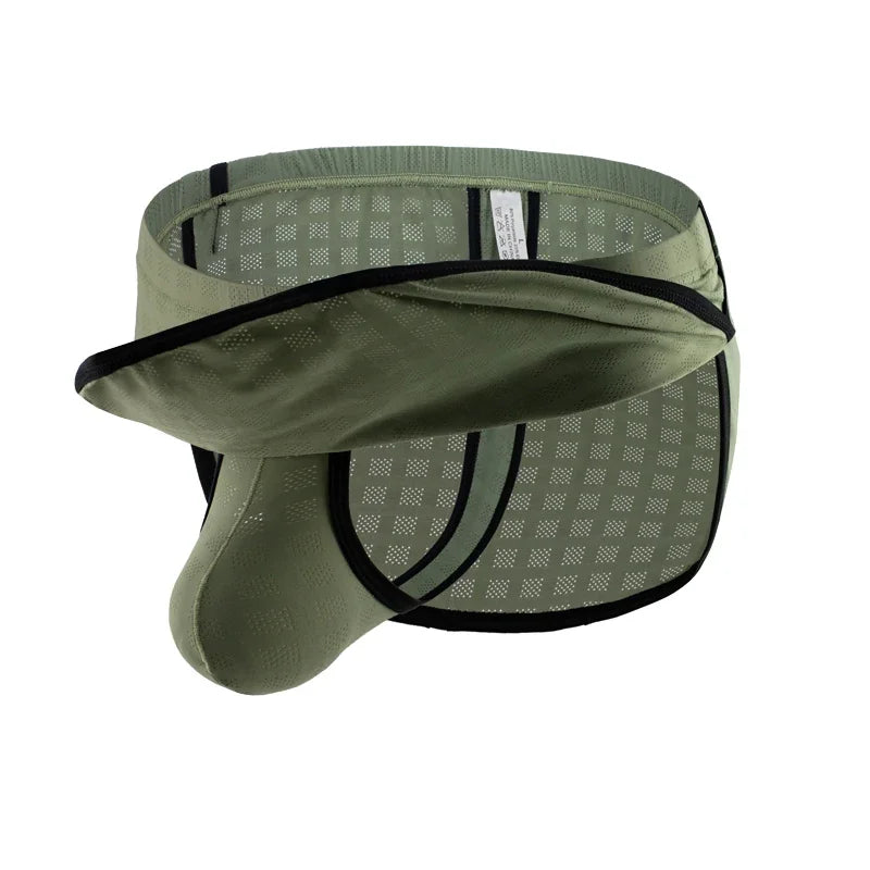 Quần Lót Nam Lưới Thoáng Mát Sexy Low Rise Nylon