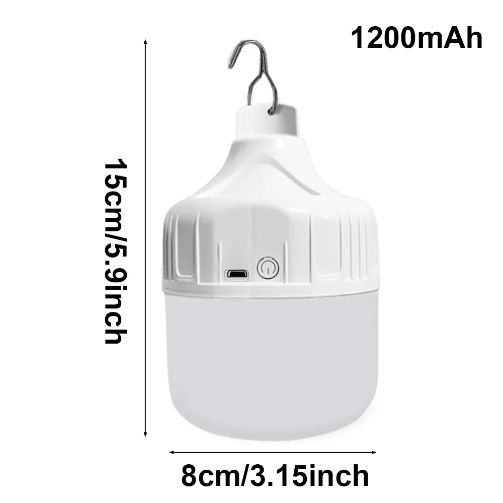 Portable Waterproof USB Rechargeable Outdoor LED Hanging Light