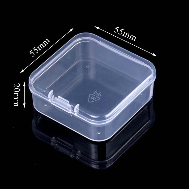 Mini Rectangular Dustproof Plastic Jewelry Box