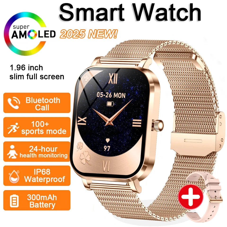 Đồng Hồ Thông Minh Nữ 2025 Cảm Ứng Gọi Bluetooth