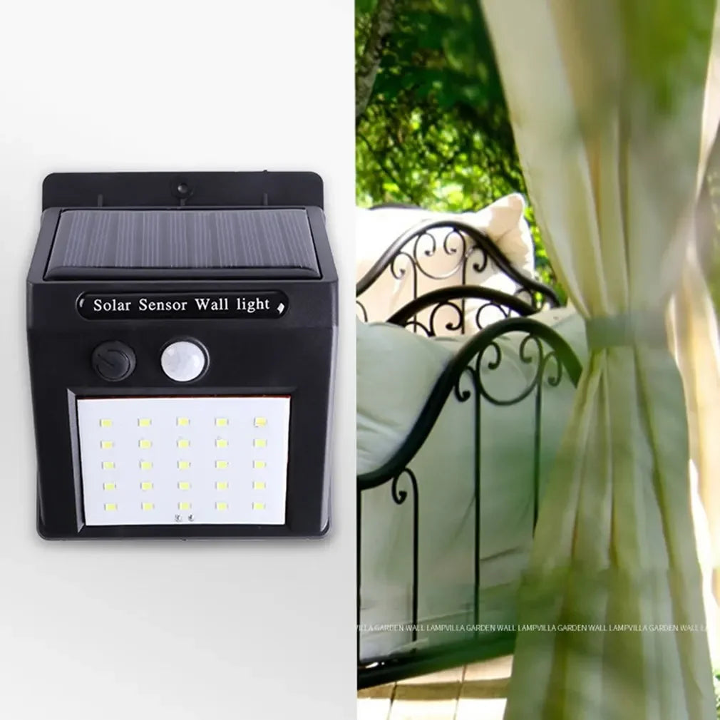 Đèn Tường Năng Lượng Mặt Trời 20LED Cảm Biến Chuyển Động - Daisan Mart