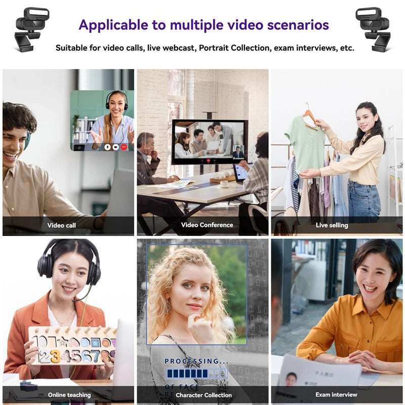 Xiaomi Webcam 4K 60FPS Livestream Pro Mic LED 2025