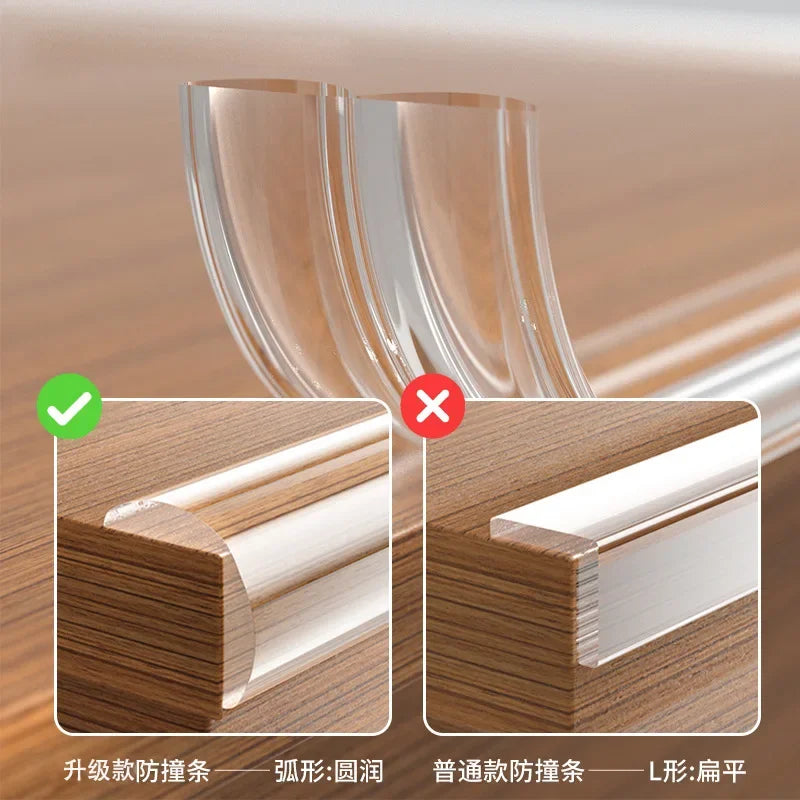 Children's Anti-collision Protection Strip Table Edge Anti-collision Angle Protection Transparent Self-adhesive Anti-collision