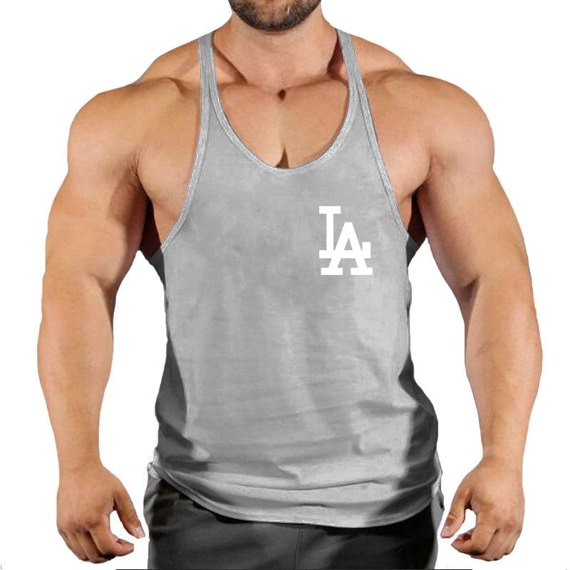 Men's Active Summer Sleeveless Gym Sports T-Shirt