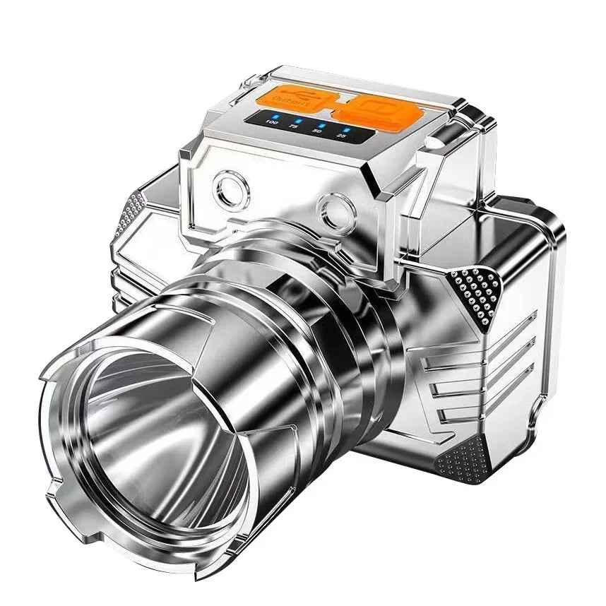 Đèn Pha Sáng Siêu Rực Chống Nước Đội Đầu Sạc Lại