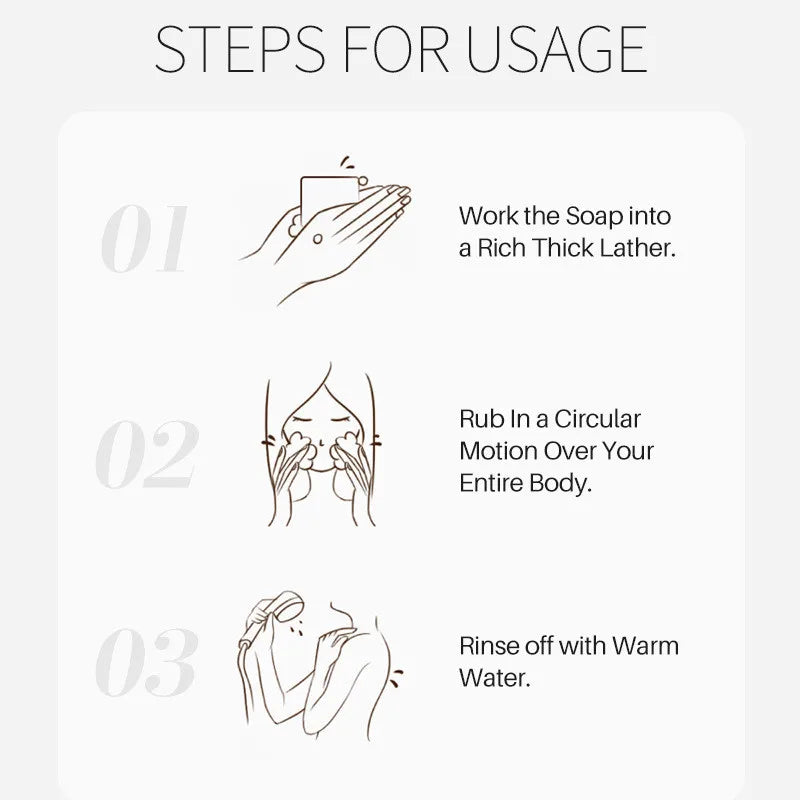 Sea Salt Body Acne Removal Soap Treatment Face Butt Back Acne Marks Smooth Repair Chicken Skin Moisturizing Whitening Skin Care