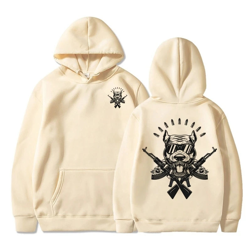 Unisex Printed Hoodie Loose Fit Comfortable