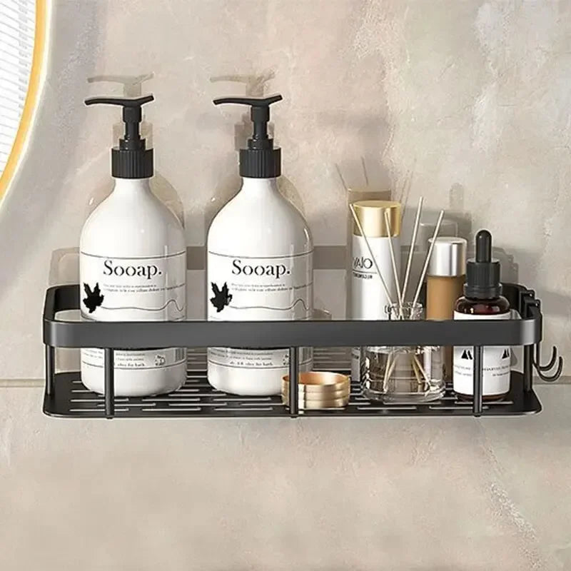Bathroom Storage Rack, Bathroom Shelves, No-Drill Wall Mount Corner Shelf, Shower Storage Rack Holder - Daisan Mart
