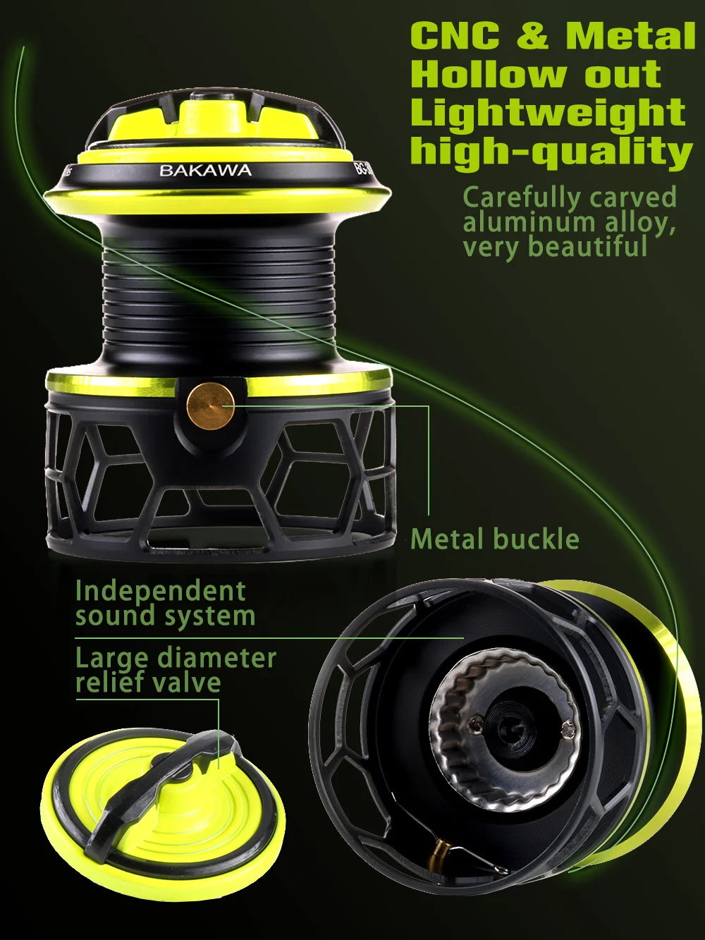 Máy câu BAKAWA 1000/2000/3000 - Quay mượt, bền bỉ