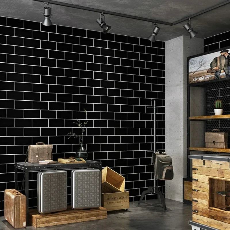 3D Waterproof Kitchen Faux Brick Wallpaper