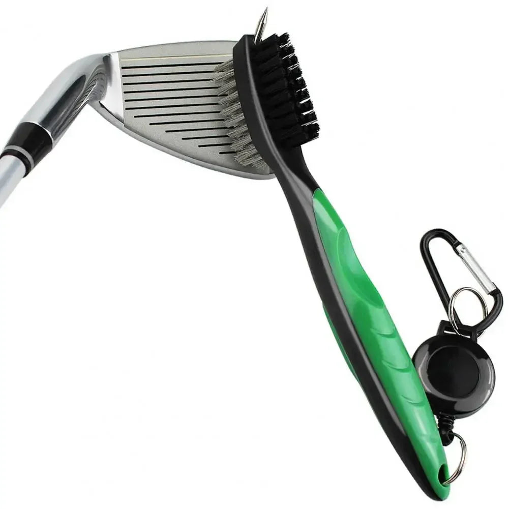 Convenient Multi-Function Dual-Head Golf Club Cleaning Brush