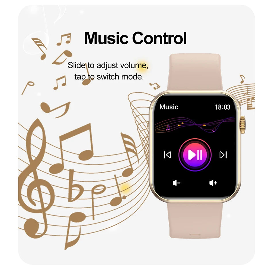 SmartWatch 2025 - Màn Lớn, Kết Nối Bluetooth